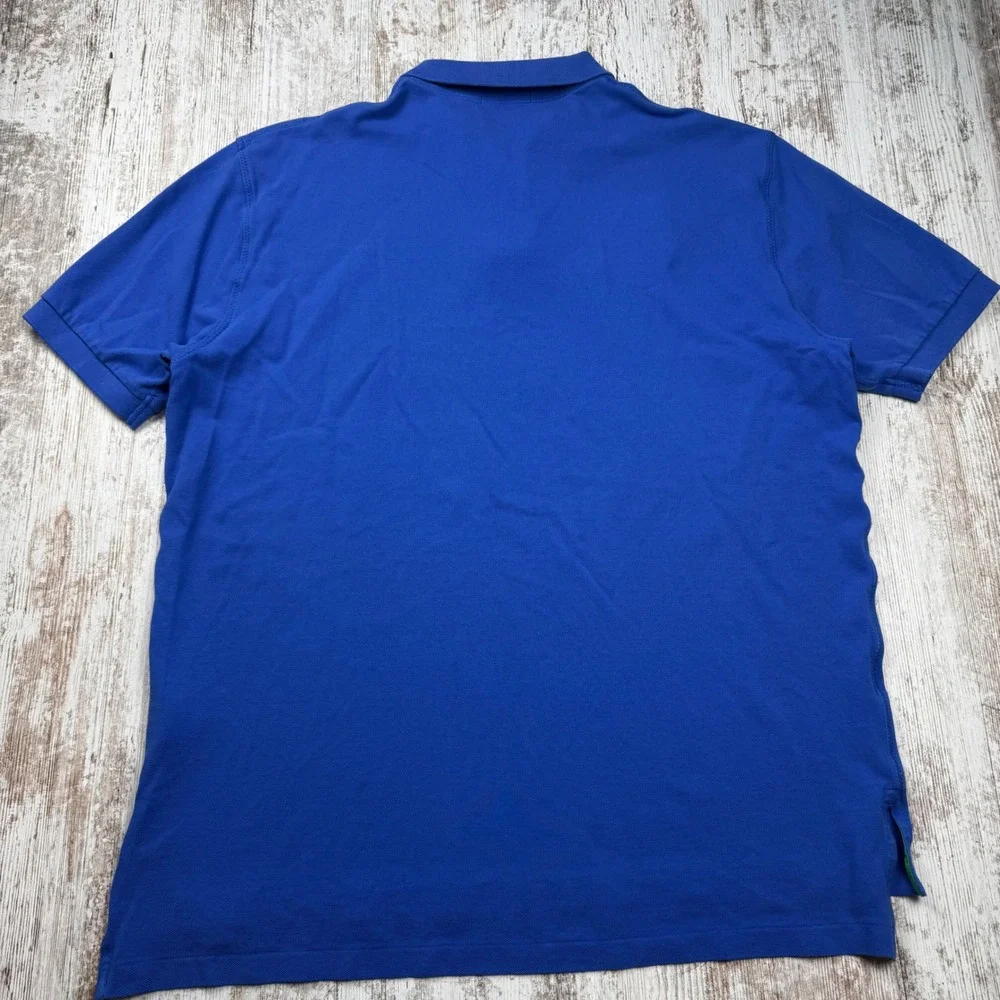 Polo Ralph Lauren Mens XL Blue Yacht Club 1st Class Nautical Flag Polo Shirt